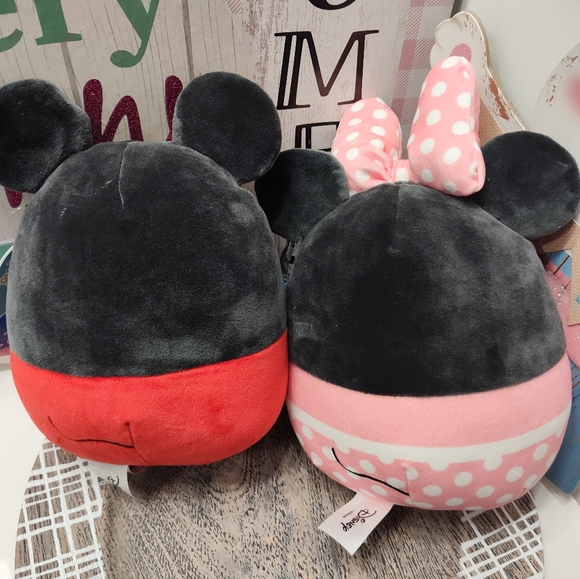 ❤️NWT Disney Mickey & Minnie Mini (2021) 7" inch Squishmallow Pair, Super Cute! - Picture 8 of 15